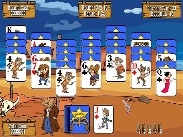 Gunslinger solitaire